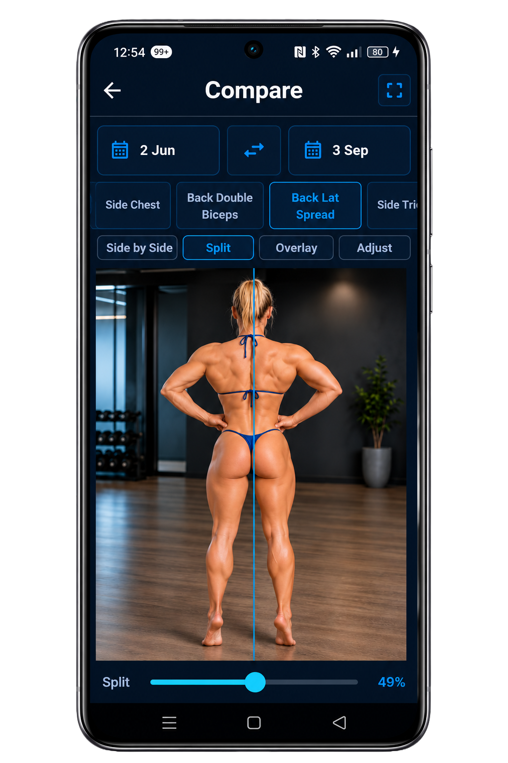 My Gym Body Split photo comparison